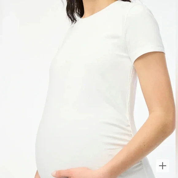 J.Crew Maternity Crewneck Tee Shirt Top Size Medium - Picture 2 of 4